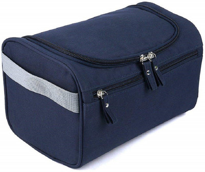 

Styleys Hanging Fabric Travel Toiletry Bag Organizer and Dopp Kit storage Bag Travel Toiletry Kit(Blue)