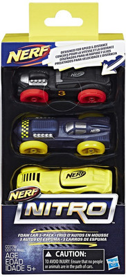 

Nerf C0778 Nitro Foam Car (3-Pack)(Multicolor)