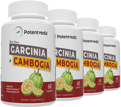 

Potentveda Garcinia Cambogia extract weight loss for Men & Women 60 Capsules(240 No)
