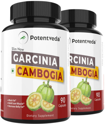 

Potentveda Garcinia Cambogia extracts weight loss for Men & Women 90 Capsules(180 No)