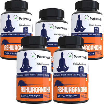 

Potentveda Ashwagandha extract 90 capsules(450 No)