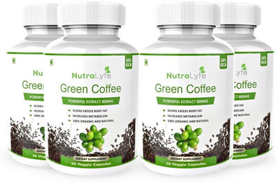 

Nutralyfe Green Coffee Bean Extract with 50% CGA - 60 Capsules (Pack of 4)(240)