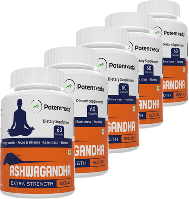 

Potentveda Ashwagandha extract 60 capsules(300 No)
