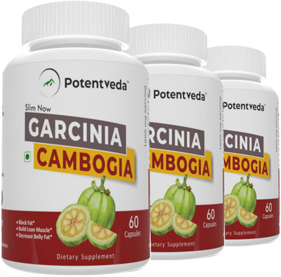 

Potentveda Garcinia Cambogia weight loss for Men & Women 60 Capsules(180 No)