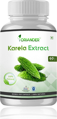 

Oriander 100% Natural & Organic Karela Extract 800 Mg 60 Capsules(4 No)