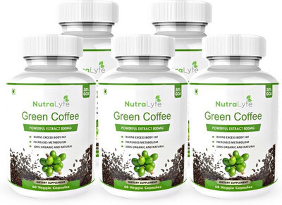 

Nutralyfe Green Coffee Bean Extract with 50% CGA - 60 Capsules (Pack of 5)(300)
