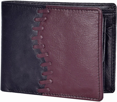 

Accezory Men Casual Black, Maroon Genuine Leather Wallet(7 Card Slots), Black-brown