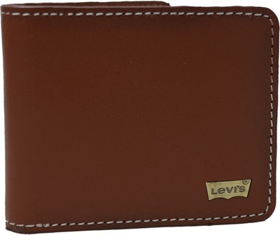 

Levi's Men Formal Brown Genuine Leather Wallet(6 Card Slots), Black