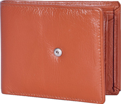 

Adam Zac Men Tan Genuine Leather Wallet(5 Card Slots)