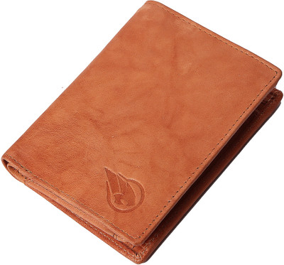 

RUGE Men Brown Genuine Leather Wallet(7 Card Slots), Tan