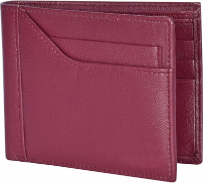 

Death By Color Men Maroon Genuine Leather Wallet(8 Card Slots)