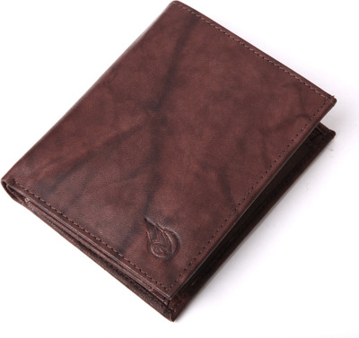 

RUGE Men Brown Genuine Leather Wallet(7 Card Slots), Dark antique brown
