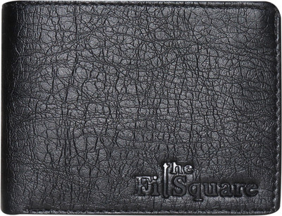 

theFitSquare Men Black Artificial Leather Wallet(8 Card Slots)