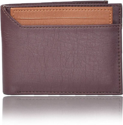 

Ibex Boys Brown Artificial Leather Wallet(6 Card Slots), Brown & tan