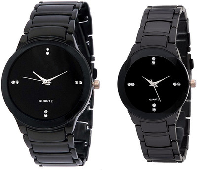 

TESLO New Collation Stylish and Attractive Full Black Colour Watch - For Men & Women