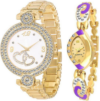 

TRUE KART COMBO PACK 2 GOLD NEW AWOSOME LOOK PARIS STYLO COLLECTION Watch - For Women