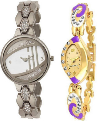 

TRUE KART New Silver Color Letest fresh Arrival attractive Designer looks Combo Watch - For Women