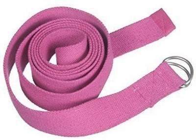 

Kanyoga 100% Cotton Yoga Belt For Stretching and Flexible Yoga (250cm x 4cm) Yoga Blocks(Pink Pack of 1)