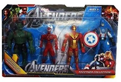 

GoMerryKids Avengers Collectible 4 In 1 Action Figure Set(Multicolor)(Multicolor)