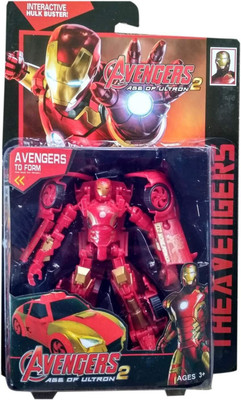 

GoMerryKids IronMan Transformation Deformation Car Truck Avengers Age of Ultron Action Figure Transformers Toy (Red)(Red)