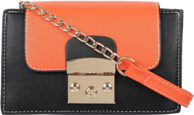 

Fashion Fanda FF-060618-10 Sling Bag(Black, Orange, 10 inch)
