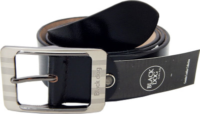 

Blackdog Men Formal Black Genuine Leather Belt