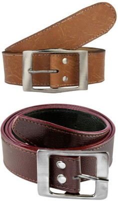 

Besto Men Casual Brown, Tan Artificial Leather Belt, Multicolour