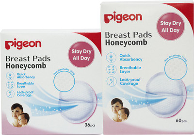 

Pigeon Breast Pads Honeycomb Combo (60 Pcs + 36 Pcs)(96 Pieces)