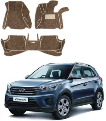 AUTOGARH Leatherite 7D Mat For  Hyundai Creta(Beige)