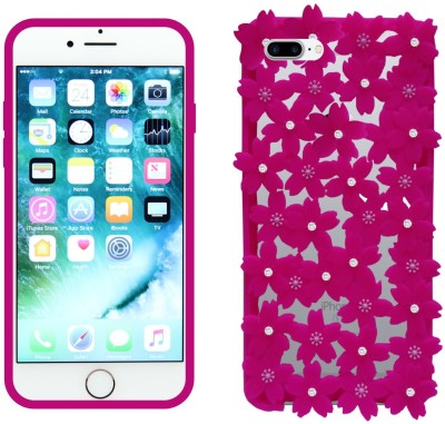 CASE CREATION Back Cover for Apple iPhone 8 Plus(Pink, Grip Case, Silicon, Pack of: 1)