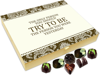 

Chocholik Gift Box - The Only Person You Should Try To Be The - 20pc Truffles(240 g)