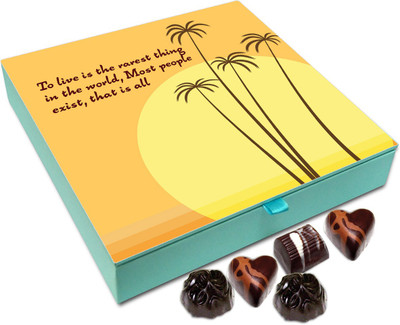 

Chocholik Gift Box - To live is the rarest thing in the world - 9pc Truffles(108 g)