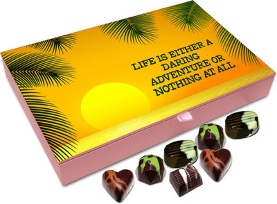 

Chocholik Gift Box - Life is either a daring adventure or nothing at all - 12pc Truffles(144 g)