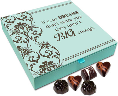 

Chocholik Gift Box - If Your Dreams Don't Scare You They Aren’t Big Enough - 9pc Truffles(108 g)