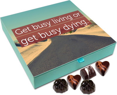 

Chocholik Gift Box - Get busy living or busy dying - 9pc Truffles(108 g)