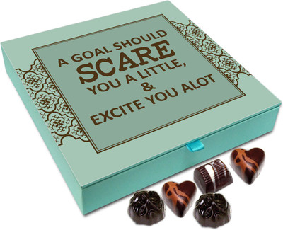 

Chocholik Gift Box - A Goal Should Scare You A Little - 9pc Truffles(108 g)