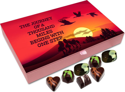 

Chocholik Gift Box - The journey of a thousand miles begins with one step - 12pc Truffles(144 g)