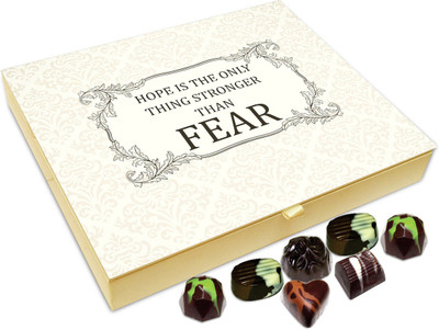 

Chocholik Gift Box - Hope Is The Only Thing Stronger Than Fear - 20pc Truffles(240 g)