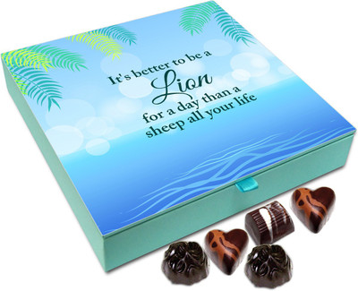 

Chocholik Gift Box - It's better to be a Lion for a day than a - 9pc Truffles(108 g)