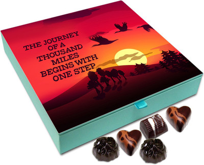 

Chocholik Gift Box - The journey of a thousand miles begins with one step - 9pc Truffles(108 g)