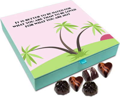 

Chocholik Gift Box - It is better to be hated for what you are - 9pc Truffles(108 g)