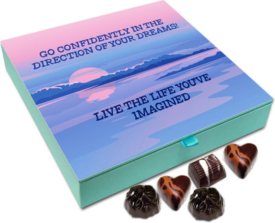 

Chocholik Gift Box - Go confidently in the direction of your dreams - 9pc Truffles(108 g)