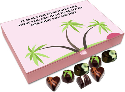 

Chocholik Gift Box - It is better to be hated for what you are - 12pc Truffles(144 g)
