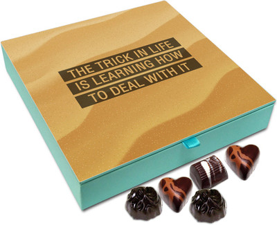 

Chocholik Gift Box - The trick in life is learning how to deal with it - 9pc Truffles(108 g)