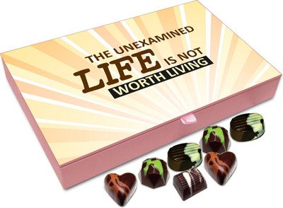 

Chocholik Gift Box - The unexamined life is not worth living - 12pc Truffles(144 g)