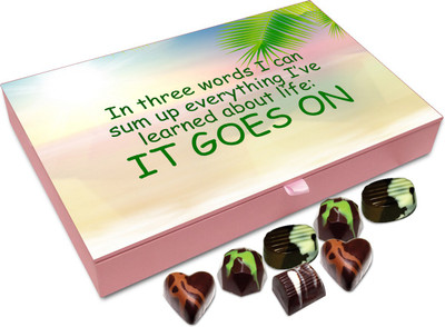 

Chocholik Gift Box - In three words I can sum up everything - 12pc Truffles(144 g)