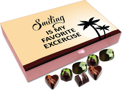 

Chocholik Gift Box - Smiling is my favourite exercise - 12pc Truffles(144 g)