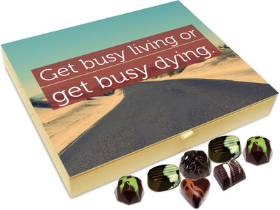 

Chocholik Gift Box - Get busy living or busy dying - 20pc Truffles(240 g)