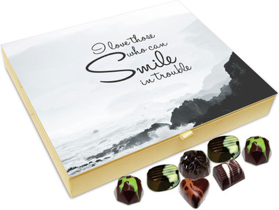 

Chocholik Gift Box - I love those who can Smile in trouble - 20pc Truffles(240 g)