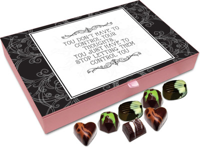 

Chocholik Gift Box - You Don’t Have To Control Your Thoughts - 12pc Truffles(144 g)